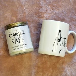 Engagement mug & candle set